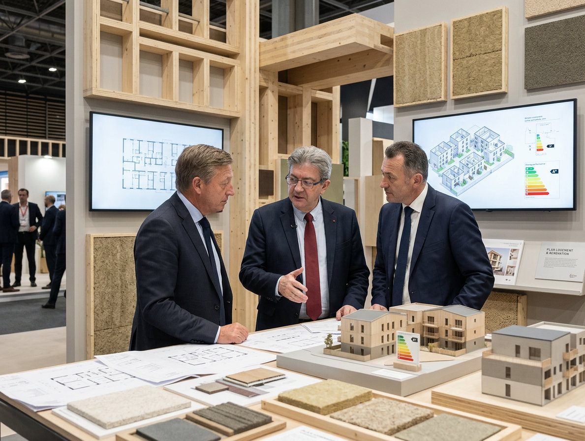 Mélenchon à Batimat : un plan pour le logement et la rénovation énergétique