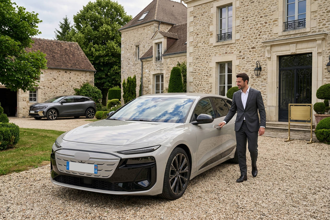 Anthony préfère l'Audi A6 e-tron au Renault Scenic E-Tech pour l'immobilier