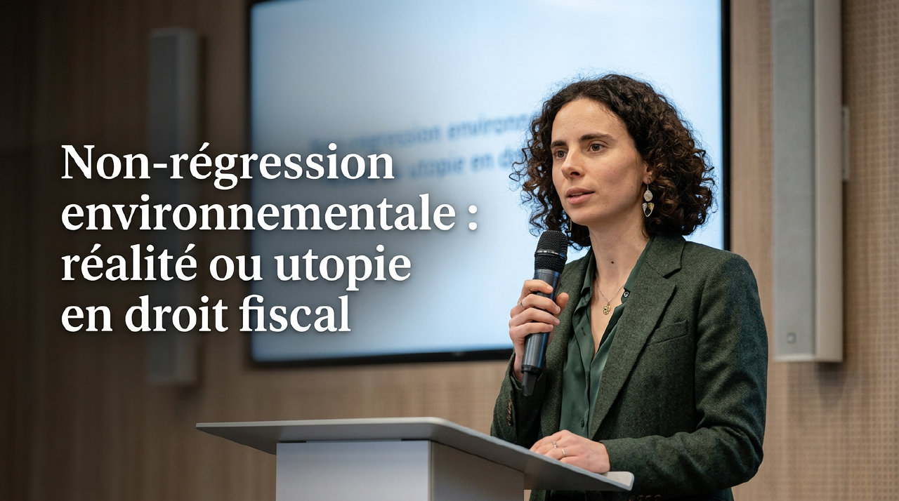 Non-régression environnementale réalité ou utopie en droit fiscal